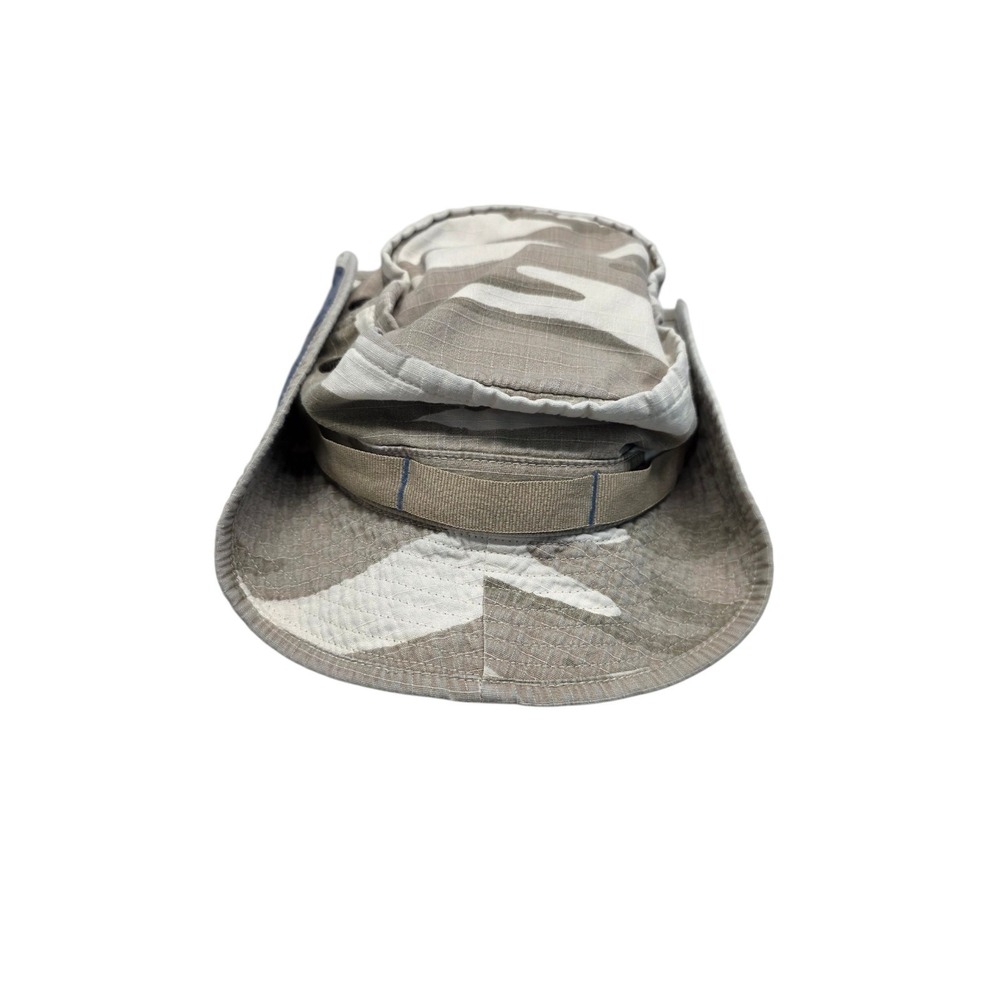 Vintage GAP Kids Desert Camo Bucket Hat Boonie Cap S/M‎ Gorpcore Blue Lining